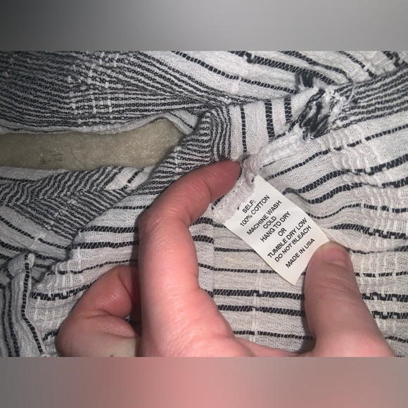 Jen’s pirate booty Gaya Blouse in White Black Stripe cotton fall casual revolve - Picture 5 of 7